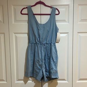 French connection chambray romper